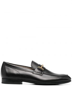 Skinn loafers Tod's svart