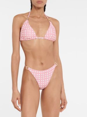 Bikini în carouri Heidi Klein roz