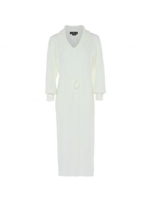 Плетена памучна рокля Faina бяло
