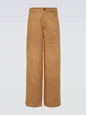 Pantaloni chino di cotone Acne Studios marrone