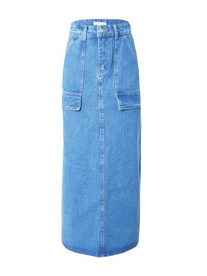 Džínsová sukňa Warehouse modrá