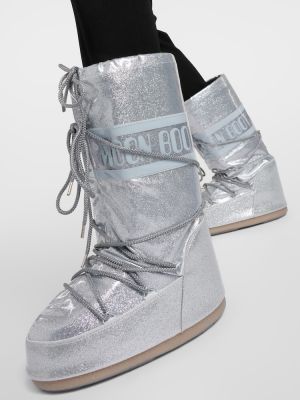 Škornji za sneg Moon Boot srebrna
