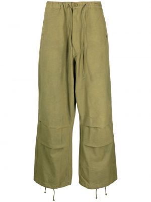 Pantalon en coton Story Mfg. vert