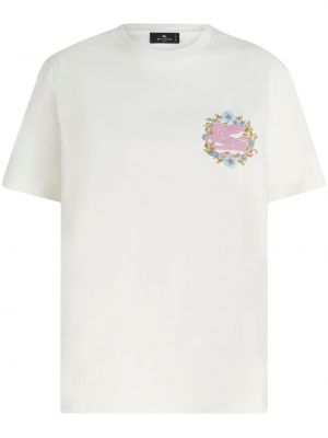 T-shirt di cotone Etro bianco