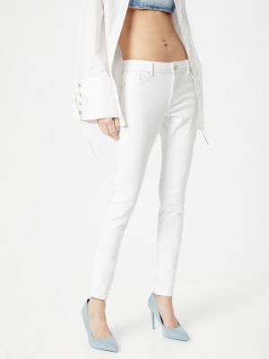 Skinny fit džínsy Esprit biela