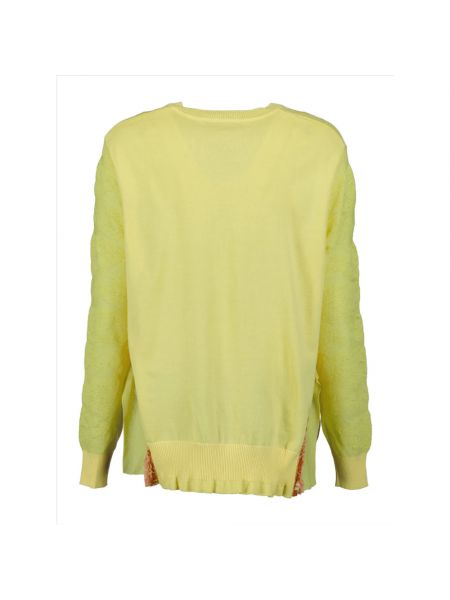 Suéter de lana de tela jersey Stella Mccartney amarillo