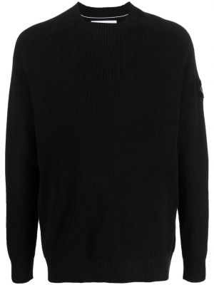 Pullover mit rundem ausschnitt Calvin Klein Jeans schwarz