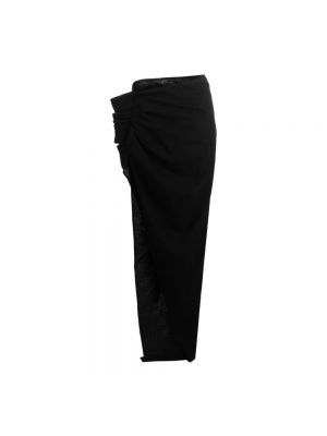 Długa spódnica z falbankami Rick Owens czarna