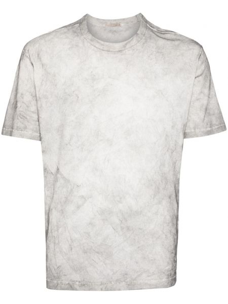 Bavlnené tričko Ten C sivá