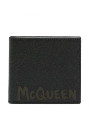 Usnjena denarnica Alexander Mcqueen črna