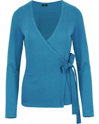 Sweter z wiązaniami Style, niebieski