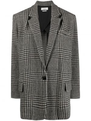 Oversized kostkovaný kabát Isabel Marant Etoile