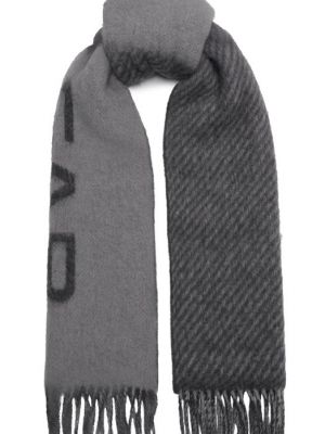 Шерстяной шарф By Far серый