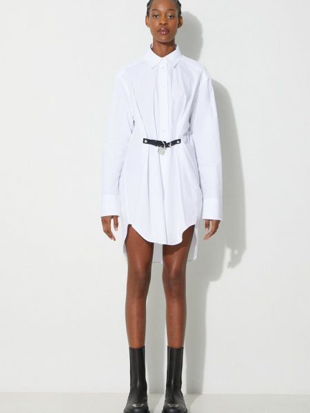 Sukienka mini bawełniana oversize Jw Anderson biała