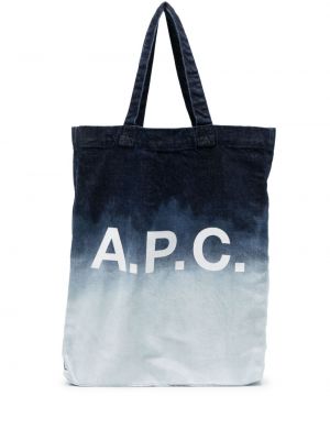 Шопинг чанта A.p.c. синьо