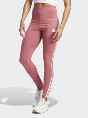 Leggings cu dungi Adidas roz