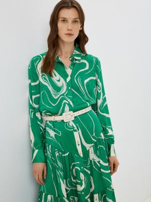 Платье-рубашка Emilia Dell'oro зеленое