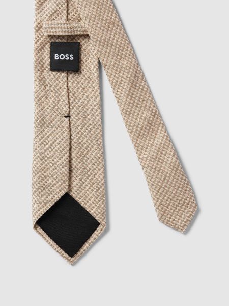 Krawat Boss beżowy
