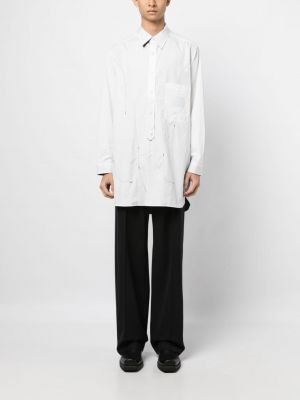 T-shirt en coton réversible Yohji Yamamoto blanc