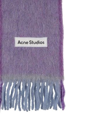 Sciarpa in lana d'alpaca Acne Studios blu
