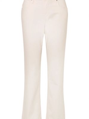 Прямые джинсы Bonnie со средней посадкой и вельветовой отделкой RTA белый