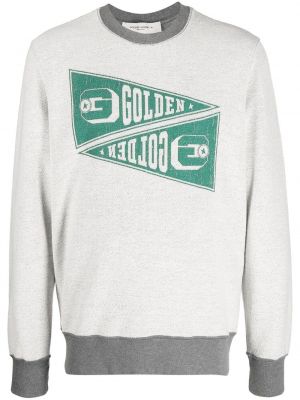 Trykt bomull sweatshirt Golden Goose