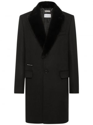 Manteau de fourrure Philipp Plein noir