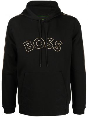 Hoodie à imprimé Boss noir