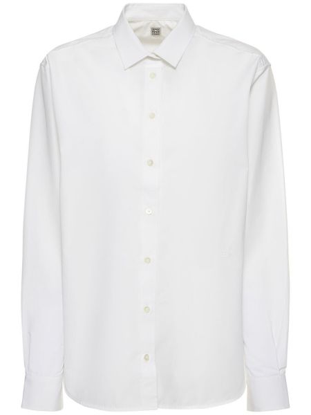 Βαμβακερό πουκάμισο Toteme λευκό