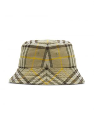 Kostkovaný bavlněný klobouk Burberry