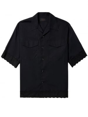 Βαμβακερό πουκάμισο Simone Rocha μαύρο