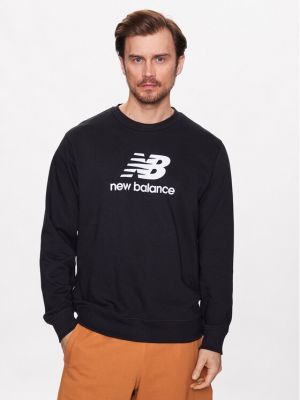 Relaxed fit džemperis New Balance juoda