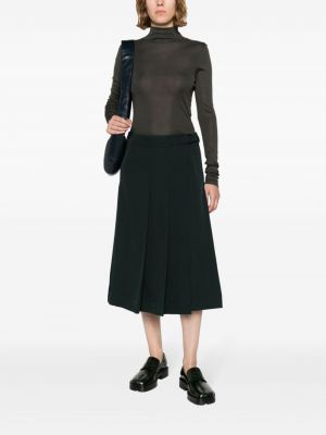 Plisované vlněné sukně Lemaire černé