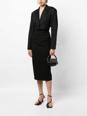 Bavlněné pouzdrová sukně Nº21 černé
