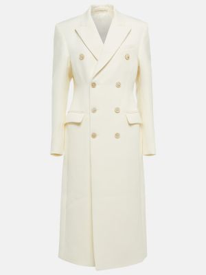 Vlněný kabát Wardrobe.nyc bílý