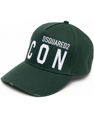 Brodert cap Dsquared2 grønn