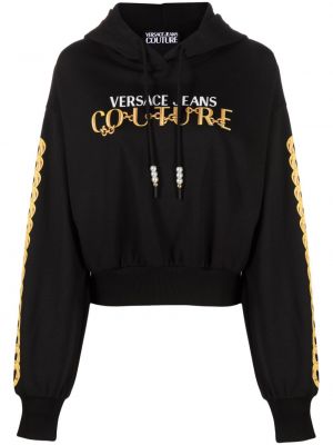 Raštuotas džemperis su gobtuvu Versace Jeans Couture