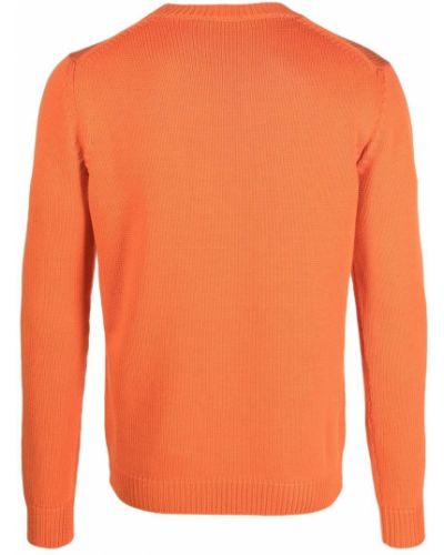 Vilnas džemperis ar apaļu kakla izgriezumu Nuur oranžs