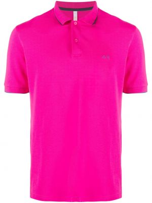 Polo krekls ar izšuvumiem Sun 68 rozā