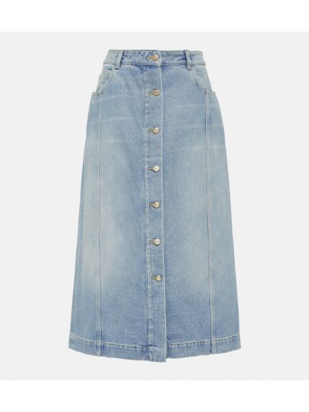 Džínsová sukňa Moncler modrá