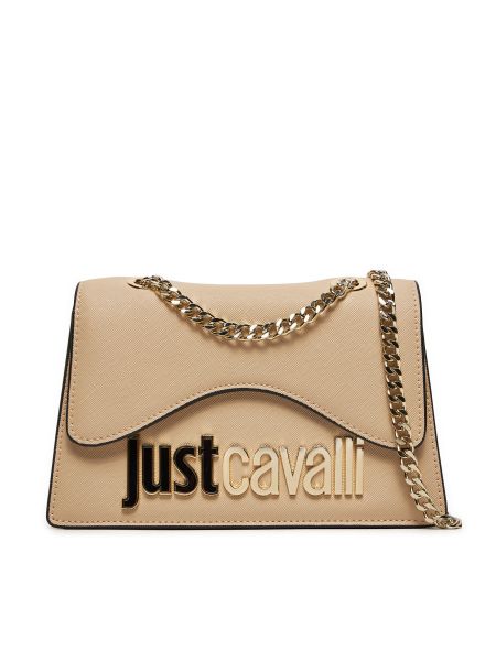 Listová kabelka Just Cavalli béžová