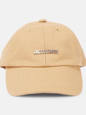 Хлопковая кепка Jacquemus бежевая