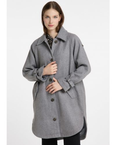 Retro stiliaus paltas Dreimaster Vintage pilka
