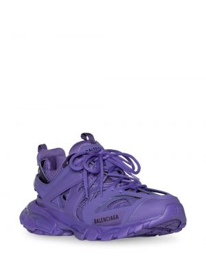 Spitzen schnür sneaker Balenciaga Track lila