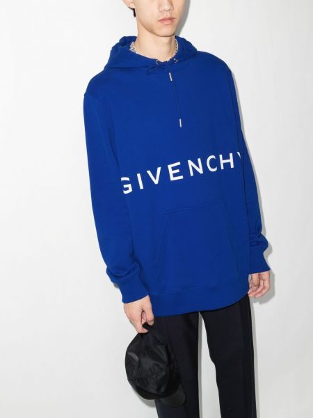Hoodie mit print Givenchy blau