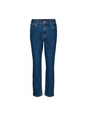 Прямые джинсы с высокой талией Vero Moda синие