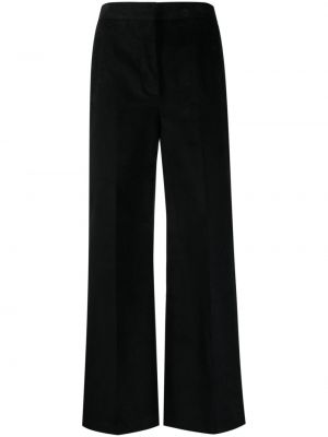 Voľné menčestrové nohavice Woolrich čierna