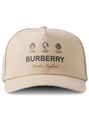 Raštuotas kepurė su snapeliu Burberry ruda