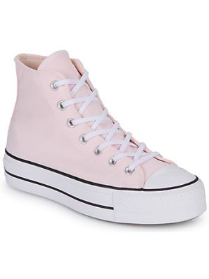 Sneakers con platform con motivo a stelle Converse Chuck Taylor All Star rosa