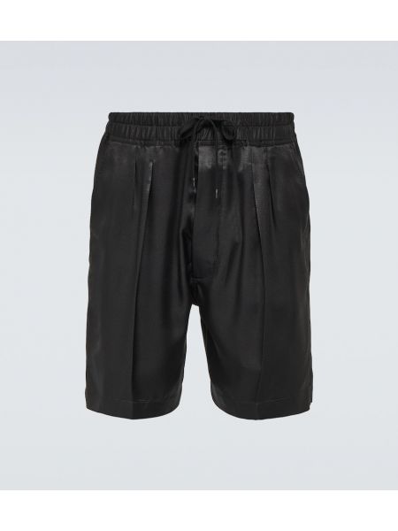 Pantaloncini di seta Tom Ford nero